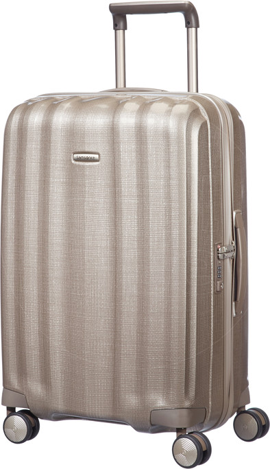 Samsonite Lite-Cube Spinner 68cm Ivory Gold is nooit meer leverbaar