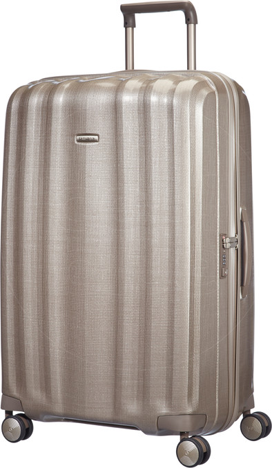 Samsonite Lite-Cube Spinner 82cm Ivory Gold is nooit meer leverbaar
