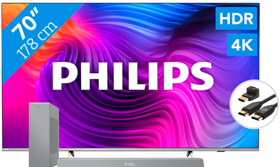Philips 70PUS8506 - Ambilight + Soundbar + Hdmi kabel is nooit meer leverbaar