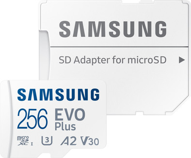 Samsung EVO Plus 256GB microSDXC + SD Adapter is nooit meer leverbaar