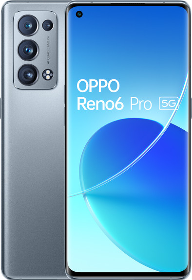 OPPO Reno6 Pro 256GB Grijs 5G is nooit meer leverbaar