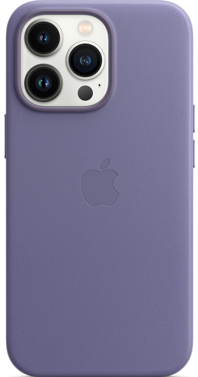 Apple iPhone 13 Pro Back Cover met MagSafe Leer Blauweregen is nooit meer leverbaar