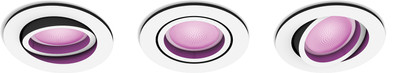 Philips Hue Centura inbouwspot White and Color rond Wit 3-pack is nooit meer leverbaar