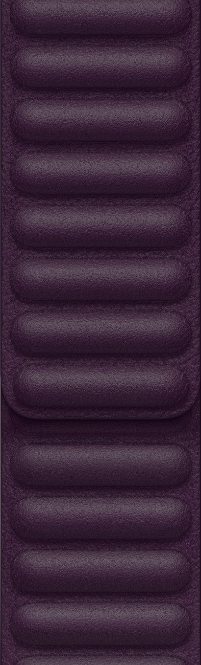 Apple Watch 38/40/41 mm Leather Link Horlogeband Donkere kers - Small/Medium is nooit meer leverbaar