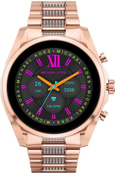 Michael Kors Gen 6 Bradshaw Display MKT5135 Rose Gold/Rose Gold with Stones 44mm is no longer available