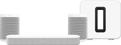 Sonos Beam Gen2 Wit 5.1 + One (2x) + Sub G3 is nooit meer leverbaar