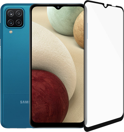 Samsung Galaxy A12 128GB Blauw + PanzerGlass Case Friendly Screenprotector Glas Zwart is nooit meer leverbaar
