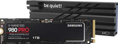 Samsung 980 Pro 1TB M.2 + Be quiet! MC1 M2 SSD cooler is nooit meer leverbaar