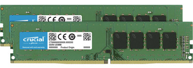 Crucial 16GB 2666MHz DDR4 DIMM CL17 (2x8GB) is nooit meer leverbaar