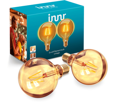 Innr Wifi Filament E27 Globe Vintage 2-pack is nooit meer leverbaar