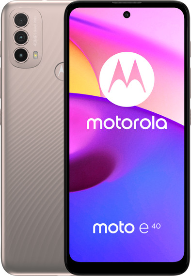 Motorola Moto E40 64GB Roze is nooit meer leverbaar
