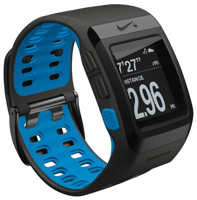 Nike+ SportWatch GPS Antraciet/Blauw is nooit meer leverbaar