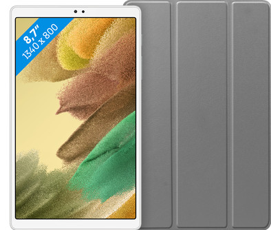 Samsung Galaxy Tab A7 Lite 32GB Wifi Zilver + Just in Case Book Case Grijs is nooit meer leverbaar