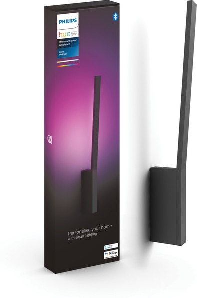 Philips Hue Liane wandlamp White &amp; Color Zwart is nooit meer leverbaar