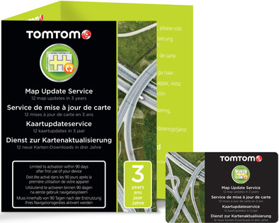 TomTom Map Update Service (3 jaar) is nooit meer leverbaar