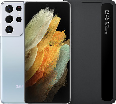 Samsung Galaxy S21 Ultra 256GB Silver 5G + Samsung Clear View Book Case Black is no longer available