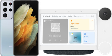 Samsung Galaxy S21 Ultra 128GB Zilver 5G + Smart Home Pakket is nooit meer leverbaar