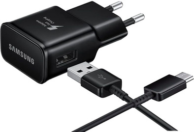 Samsung Oplader met Usb C Kabel 1,2m Adaptive Fast Charge 15W Zwart is nooit meer leverbaar