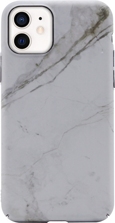BlueBuilt White Marble Hard Case Apple iPhone 11 Back Cover