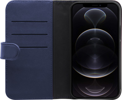 BlueBuilt Apple iPhone 13 2-in-1 Case Leer Blauw is nooit meer leverbaar