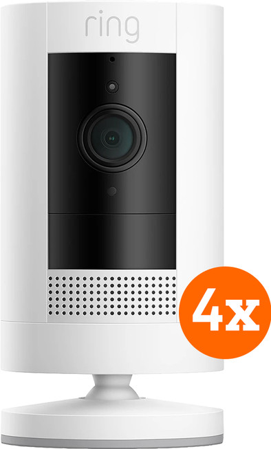 Ring Stick Up Cam Battery - Wit 4-pack is nooit meer leverbaar
