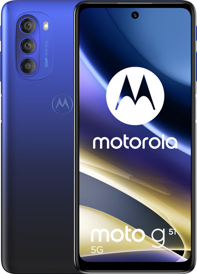 Motorola Moto G51 128GB Blauw 5G is nooit meer leverbaar