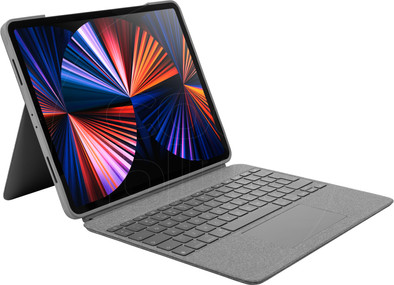 Logitech Combo Touch Apple iPad Pro 12.9 inch (2022&#x2F;2021) Toetsenbord Hoes QWERTY Beige is nooit meer leverbaar