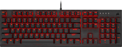 Corsair K60 PRO Red LED Mechanisch Gaming Toetsenbord Cherry MX Viola QWERTY is nooit meer leverbaar