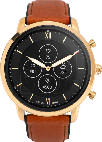 Fossil Neutra Hybrid HR FTW7025 Goud is nooit meer leverbaar