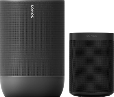 Sonos Move Zwart + Sonos One Zwart is nooit meer leverbaar