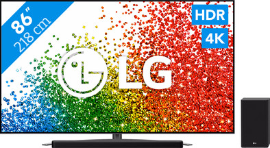 LG 86NANO866PA (2021) + Soundbar is nooit meer leverbaar
