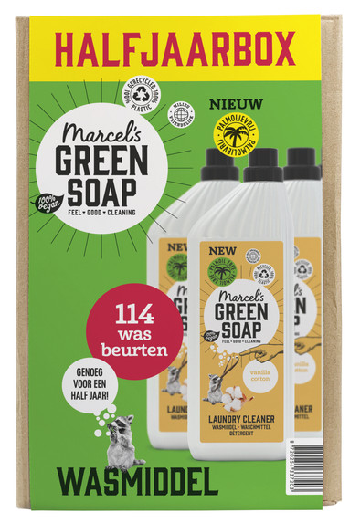 Marcel's Green Soap Detergent Katoen &amp; Vanille - Half Year pack is no longer available