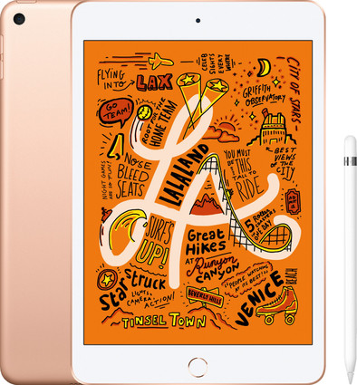 Apple iPad Mini 5 64 GB Wifi Goud + Apple Pencil is nooit meer leverbaar