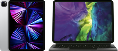 Apple iPad Pro (2021) 11 inch 256GB Wifi + 5G Zilver + Magic Keyboard QWERTY is nooit meer leverbaar