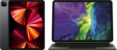 Apple iPad Pro (2021) 11 inch 128GB Wifi + 5G Space Gray + Magic Keyboard QWERTY Zwart is nooit meer leverbaar