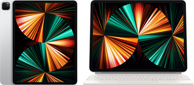 Apple iPad Pro (2021) 12.9 inch 256GB Wifi + 5G Zilver + Magic Keyboard QWERTY Wit is nooit meer leverbaar