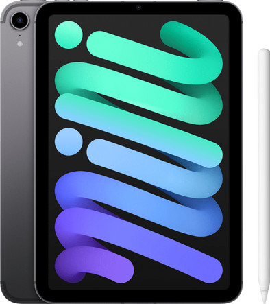 Apple iPad Mini 6 64GB Wifi Space Gray + Apple Pencil (2e generatie) is nooit meer leverbaar