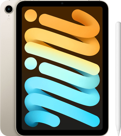 Apple iPad Mini 6 64GB Wifi Witgoud + Apple Pencil (2e generatie) is nooit meer leverbaar