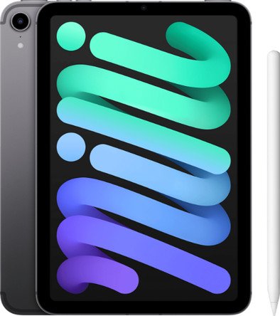 Apple iPad Mini 6 64GB Wifi + 5G Space Gray + Apple Pencil (2e generatie) is nooit meer leverbaar