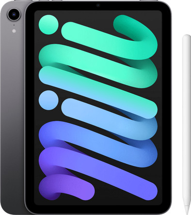 Apple iPad Mini 6 256GB Wifi Space Gray + Apple Pencil (2e generatie) is nooit meer leverbaar