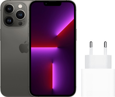 Apple iPhone 13 Pro 128GB Grafiet + Apple Usb C Oplader 20W is nooit meer leverbaar