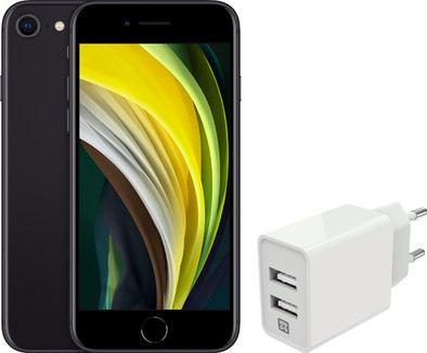 Refurbished iPhone SE 2020 64GB Black (as good as new) + XtremeMac Charger USB-A is no longer available