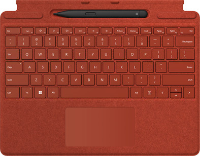 Microsoft Surface Pro Type Cover + Surface Slim Pen 2 Rood Qwerty is nooit meer leverbaar