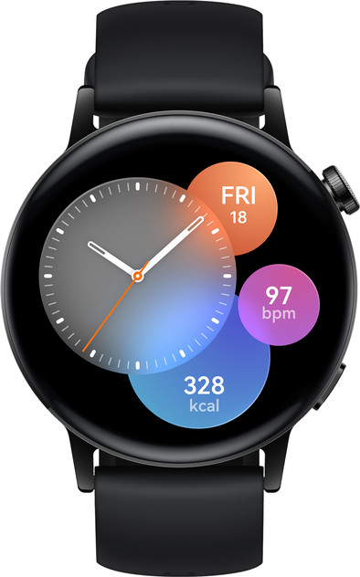 Huawei Watch GT 3 Active Zwart 42mm is nooit meer leverbaar