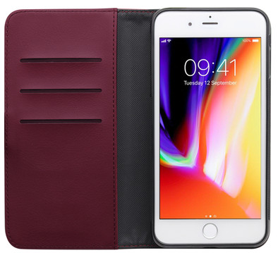 BlueBuilt Apple iPhone 7 Plus / 8 Plus Book Case Leer Rood is nooit meer leverbaar