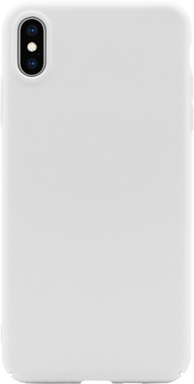 BlueBuilt Hard Case Apple iPhone Xs Max Back Cover Wit is nooit meer leverbaar