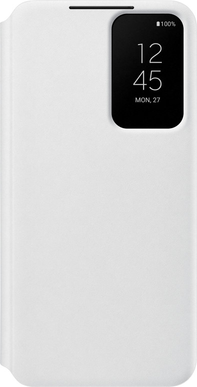 Samsung Galaxy S22 Clear View Book Case Wit is nooit meer leverbaar
