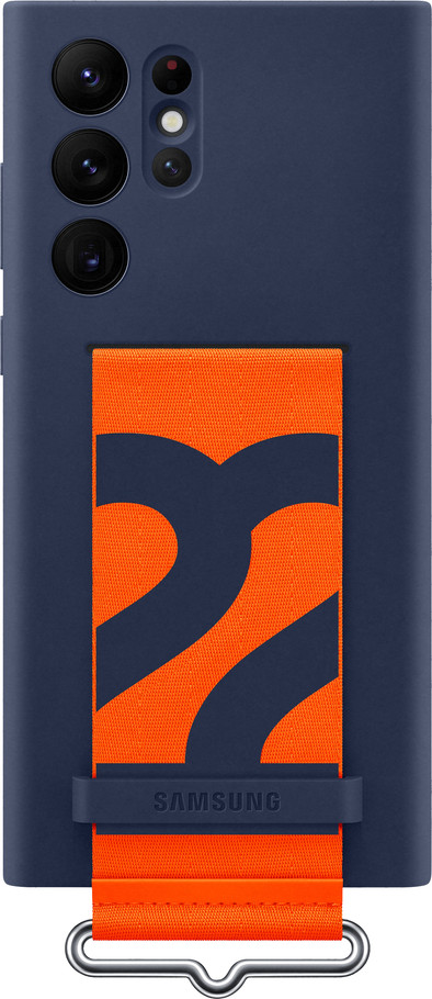 Samsung Galaxy S22 Ultra Silicone Back Cover with Strap Blue is no longer available
