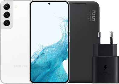 Samsung Galaxy S22 128GB Wit 5G + Accessoirepakket is nooit meer leverbaar