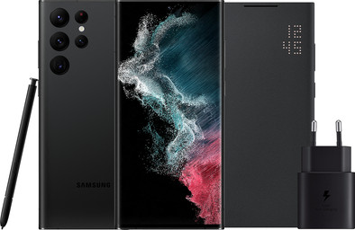 Samsung Galaxy S22 Ultra 256GB Zwart 5G + Accessoirepakket is nooit meer leverbaar